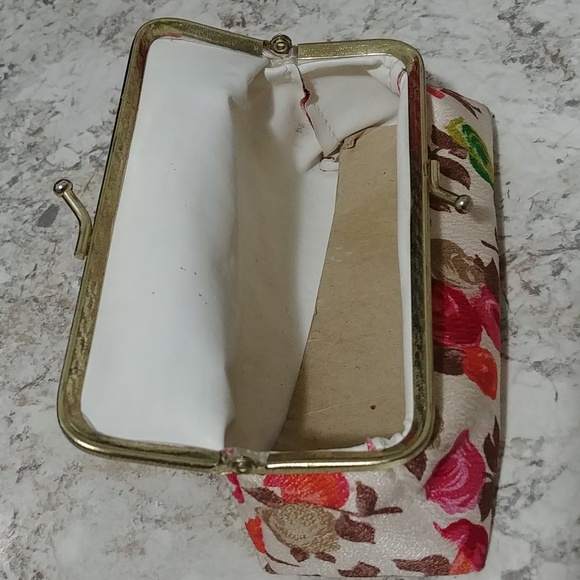 Vintage Eye Glasses Case Floral Kiss Lock Closure - Picture 6 of 11